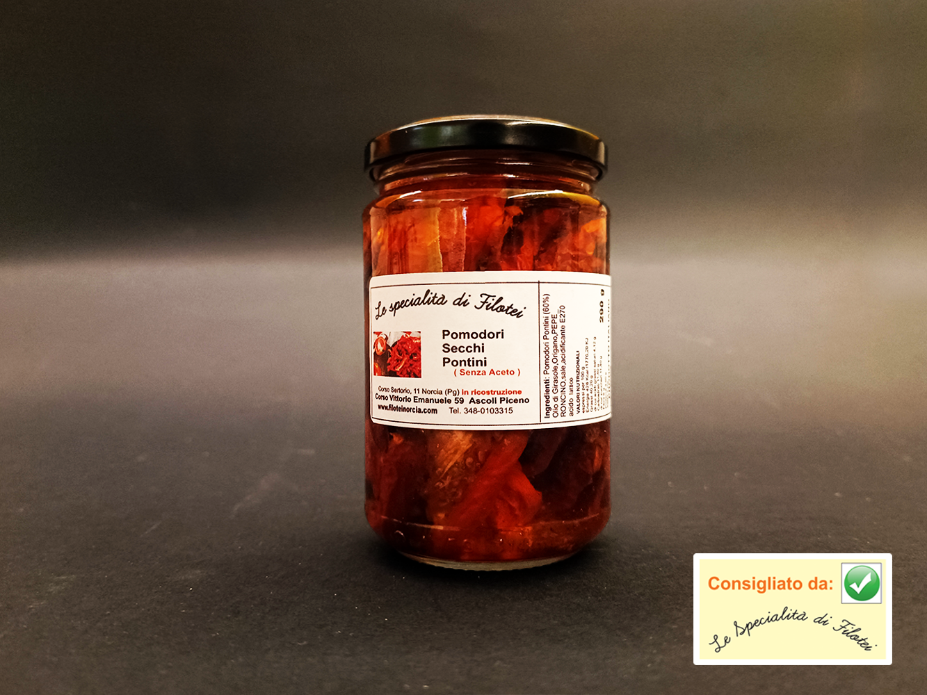 Pomodori secchi sott'olio (senza aceto)